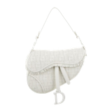  Dior Ultra Matte Saddle Handbag Woven Leather Medium 