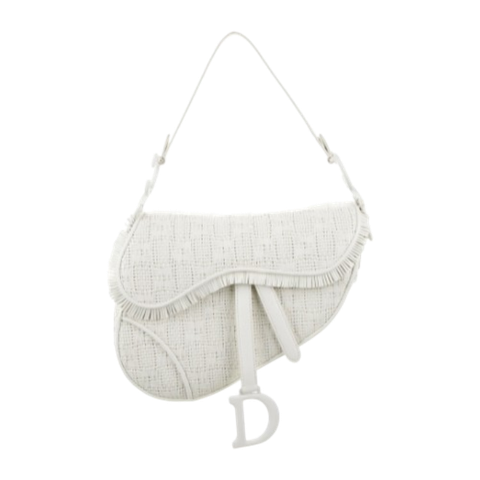  Dior Ultra Matte Saddle Handbag Woven Leather Medium 