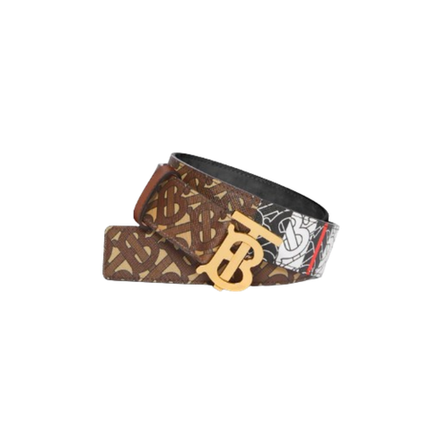  Belt Burberry Monogram Stripe E-Canvas 