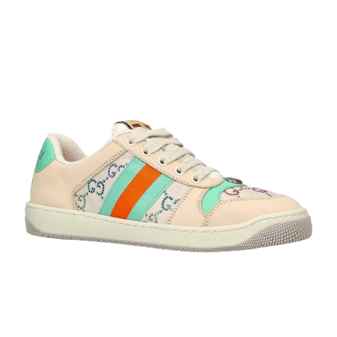  Giày Gucci Screener Monogram-Print Leather 