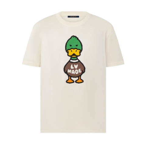  Áo Phông Louis Vuitton LV x Nigo Intarsia Jacquard Duck Size M 