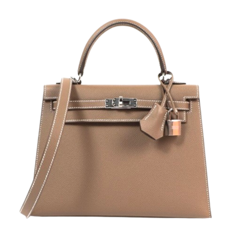  Hermès Kelly 25 Etoupe Epsom PHW 