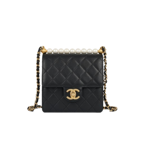  Chanel Pearl Flap Bag 