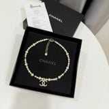  Dây Chuyền Chanel Ngọc Trai Đính Đá Necklace 