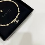  Dây Chuyền Chanel Ngọc Trai Đính Đá Necklace 