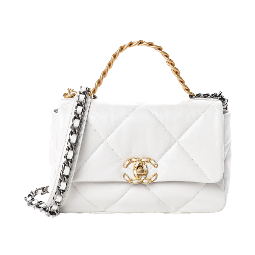 Chanel 19 Flap Bag Lambskin In White– THU MUA ĐỒ HIỆU | Mua Hàng Hiệu Toàn  Quốc Giá Cao