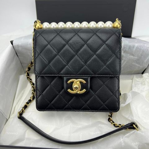  Chanel Pearl Flap Bag 