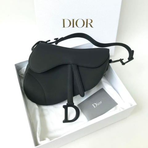 Dior Saddle Bag Black Ultramatte Calfskin 