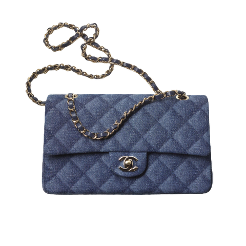  Chanel Classic Xanh Dương 