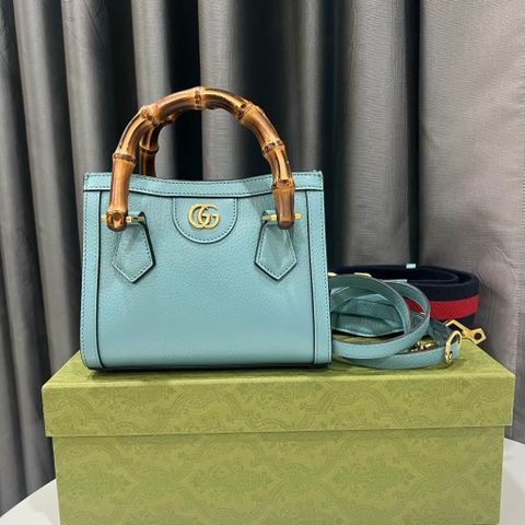  Gucci Diana Mini Tote Light Blue 