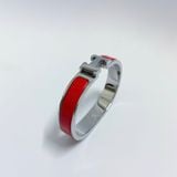  Hermes Narrow Clic H Bracelet Red 