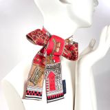  Louis Vuitton Bandeau BB Ju de Louis Scarf Red Brown M70856 