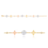  Louis Vuitton Idylle Blossom Bracelet, 3 Golds And Diamonds 