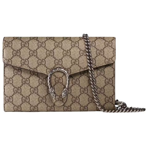  Gucci Dionysus GG Supreme Chain Wallet 