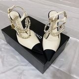  Chanel Pearl Slingbacks Lamskin 