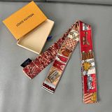  Louis Vuitton Bandeau BB Ju de Louis Scarf Red Brown M70856 