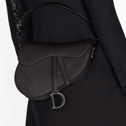  Dior Saddle Bag Black Ultramatte Calfskin 