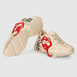  Gucci Rhyton Sneaker With Mouth Print 