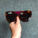  Brown Acetate Square Sunglasses 