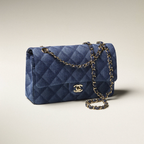  Chanel Classic Xanh Dương 