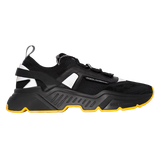  D&G Men's Black Daymaster Sneakers In Stretch Knit Fabric 