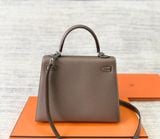  Hermès Kelly 25 Etoupe Epsom PHW 