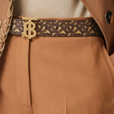  Belt Burberry Monogram Stripe E-Canvas 
