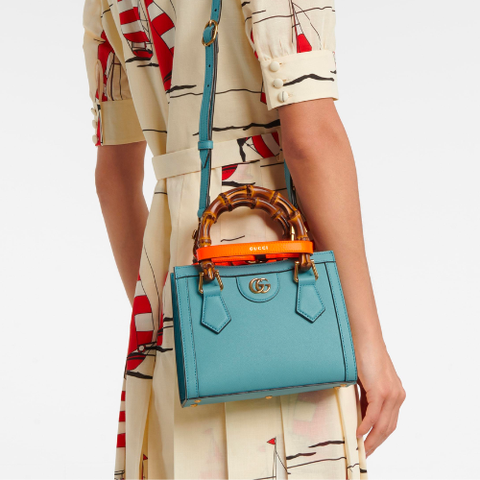  Gucci Diana Mini Tote Light Blue 