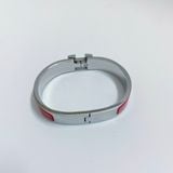 Hermes Narrow Clic H Bracelet Red 