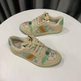  Giày Gucci Screener Monogram-Print Leather 
