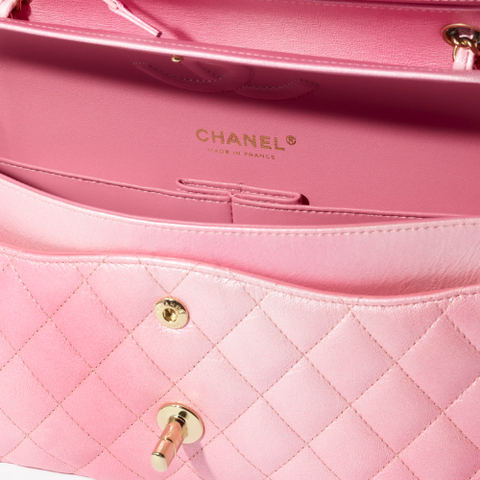  Chanel Classic Da Dê Hồng 