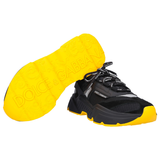  D&G Men's Black Daymaster Sneakers In Stretch Knit Fabric 