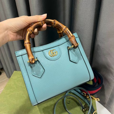  Gucci Diana Mini Tote Light Blue 
