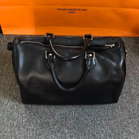  LV Speedy 30 Black Epi Bag 