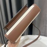  Burberry Mini Two-Tone Canvas And Leather Pocket Bag 