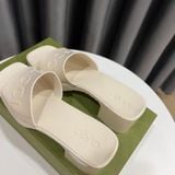  Guốc Gucci Slide Shoe ‘White’ 