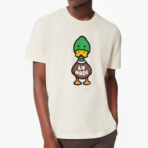  Áo Phông Louis Vuitton LV x Nigo Intarsia Jacquard Duck Size M 