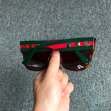  Brown Acetate Square Sunglasses 