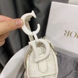  Dior Ultra Matte Saddle Handbag Woven Leather Medium 