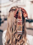  Louis Vuitton Bandeau BB Ju de Louis Scarf Red Brown M70856 