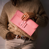  Hermes Pink Jige Clutch 