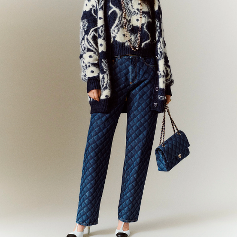  Chanel Classic Xanh Dương 