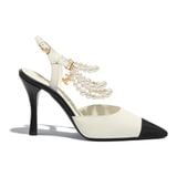  Chanel Pearl Slingbacks Lamskin 
