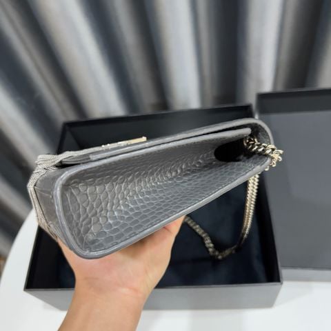  Saint Laurent Grey Small Croc Kate 
