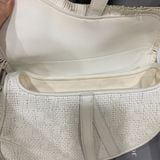 Dior Ultra Matte Saddle Handbag Woven Leather Medium 