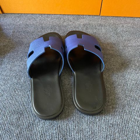  Dép Hermès Izmir Sandal Màu Xanh Đen 