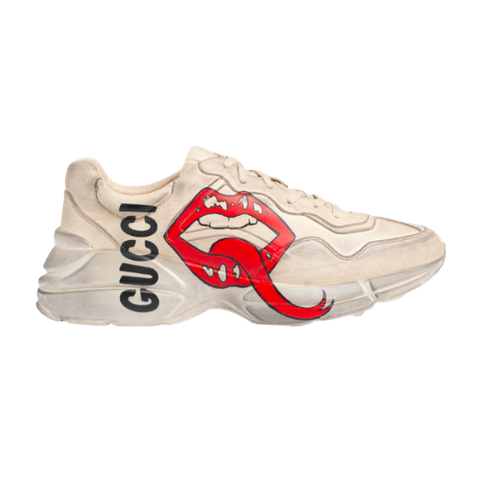  Gucci Rhyton Sneaker With Mouth Print 