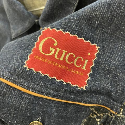  Gucci Indigo GG Denim Jacket 
