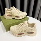  Gucci Rhyton 'GG' Logo Leather 