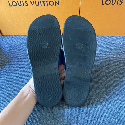  Dép Hermès Izmir Sandal Màu Xanh Đen 